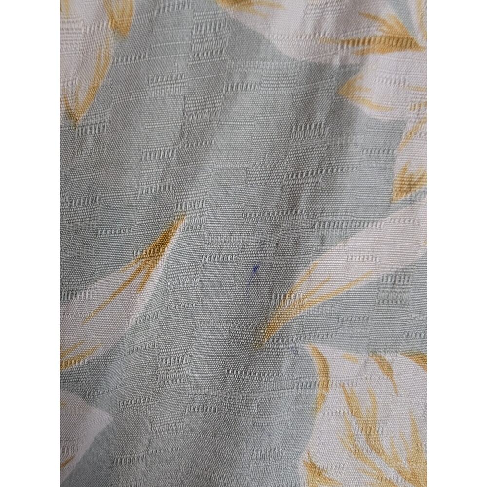 Tommy Bahama Hawaiian Shirt Camp Floral Silk Summer Vacation Green Yellow Size L - Picture 8 of 12
